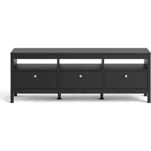 Produkt Černý TV stolek 151x54 cm Madrid – Tvilum