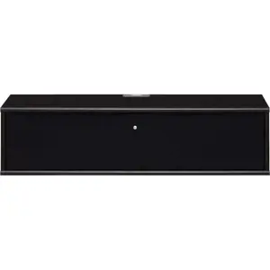 Produkt Černý TV stolek v dekoru jasanu 89x22 cm Mistral – Hammel Furniture