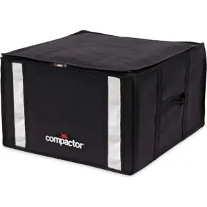 Černý úložný box na oblečení Compactor XXL Black Edition 3D Medium, 125 l