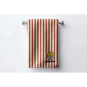 Produkt Červená bavlněná dětská osuška 75x140 cm Stripes – Playmobil