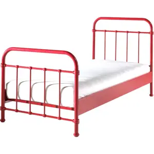 Produkt Červená kovová dětská postel Vipack New York, 90 x 200 cm