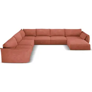 Červená rohová pohovka (levý roh) Vanda – Mazzini Sofas