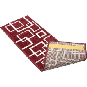 Produkt Červené nášlapy na schody v sadě 13 ks 22x73 cm Geometric – Mila Home