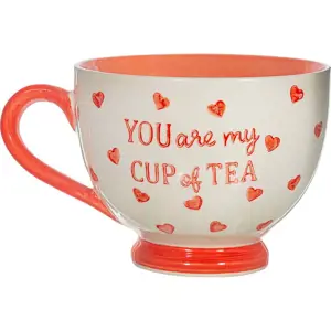 Produkt Červeno-bílý keramický hrnek 400 ml You are My Cup of Tea – Sass & Belle