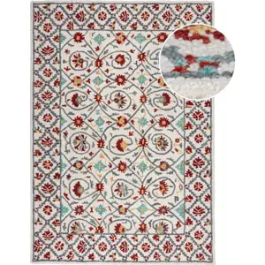 Červeno-modrý ručně tkaný vlněný koberec 120x170 cm Iris Traditional – Flair Rugs