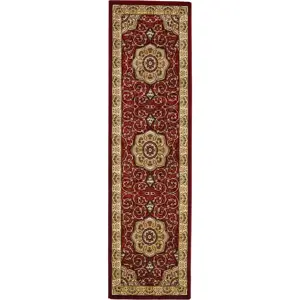 Červený běhoun 67x240 cm Heritage – Think Rugs