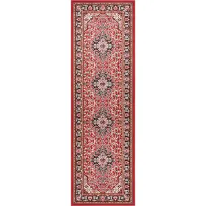 Produkt Červený běhoun Nouristan Skazar Isfahan, 80 x 250 cm