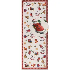 Červený běhoun s vánočním motivem 80x200 cm Red Christmas – Villeroy&Boch