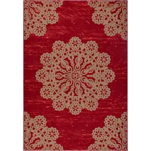 Produkt Červený koberec Hanse Home Gloria Lace, 160 x 230 cm