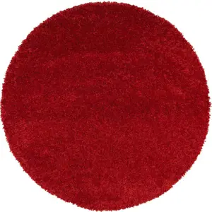 Červený koberec Universal Aqua Liso, ø 80 cm