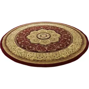 Červený kulatý koberec ø 150 cm Heritage – Think Rugs