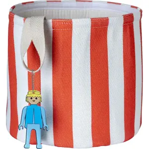 Produkt Červený látkový dětský koš na hračky ø 30x28 cm Stripes – Playmobil