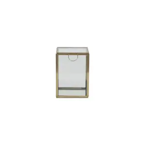 Produkt Dekorativní skleněný úložný box ve zlaté barvě Mirina – Light & Living