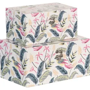 Produkt Dekorativní úložné boxy v sadě 2 ks 30x18x15 cm Birds – Ixia