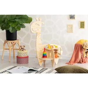 Produkt Dětská knihovna v dekoru borovice v přírodní barvě 90x60 cm Giraffe - Adeko