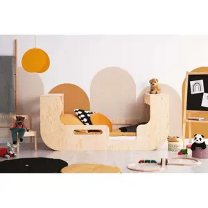 Produkt Dětská postel s úložným prostorem v přírodní barvě 90x200 cm RIKO – Adeko