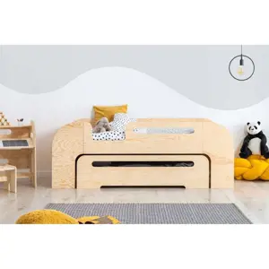Produkt Dětská postel s výsuvným lůžkem v přírodní barvě 90x200 cm AIKO – Adeko