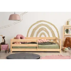 Produkt Dětská postel z borovicového dřeva v přírodní barvě 140x200 cm Mila CPD – Adeko