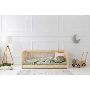 Produkt Dětská postel z borovicového dřeva v přírodní barvě 80x140 cm Mila CWW – Adeko