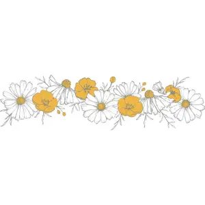 Produkt Dětská samolepka 64x18 cm Flowers Braid – Lilipinso