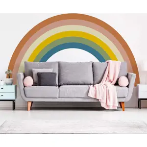 Produkt Dětská samolepka na zeď 158x87 cm Pastel Rainbow – Ambiance