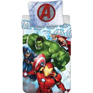 Dětské bavlněné povlečení Jerry Fabrics Avengers Heroes, 140 x 200 cm