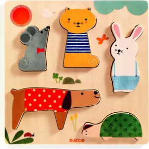 Produkt Dětské vkládací dřevěné puzzle s motivy domácích mazlíčků Djeco