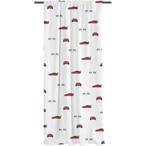 Dětský závěs z bavlněného saténu 110x250 cm Fast Cars – Butter Kings