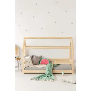 Produkt Domečková dětská postel z borovicového dřeva 120x200 cm Mila MB - Adeko