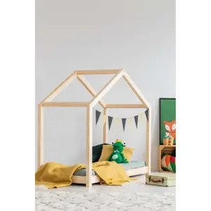 Produkt Domečková dětská postel z borovicového dřeva 70x140 cm Mila RM - Adeko