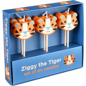 Produkt Dortové svíčky v sadě 6 ks Ziggy The Tiger – Rex London