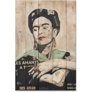 Produkt Dřevěná cedule 40x60 cm Frida Les Amants – Madre Selva