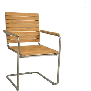 Produkt Dřevěná zahradní židle v přírodní barvě Denver – Garden Pleasure