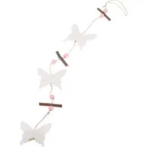 Produkt Dřevěná závěsná dekorace Dakls Butterflies, výška 80 cm