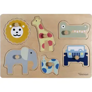 Produkt Dřevěné vkládací puzzle (počet dílků 6) Safari – Kindsgut