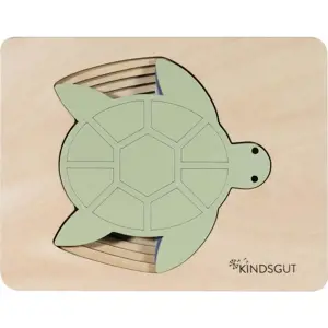 Dřevěné vkládací puzzle Turtle – Kindsgut