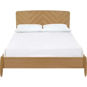 Dvoulůžková postel Woodman Farsta Herringbone, 140 x 200 cm