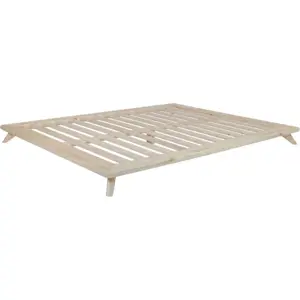 Produkt Dvoulůžková postel z borovicového dřeva s roštem 140x200 cm Senza – Karup Design