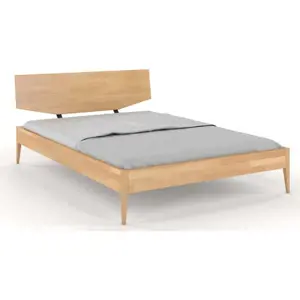 Dvoulůžková postel z bukového dřeva v přírodní barvě 140x200 cm Sund – Skandica