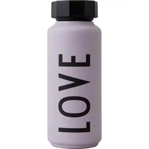 Fialová termo láhev Design Letters Love, 500 ml