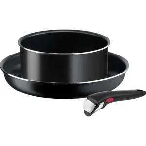 Hliníková sada nádobí 3 ks Ingenio Easy Cook & Clean Black – Tefal