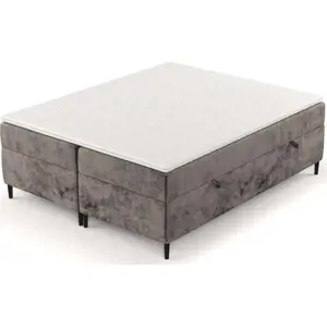 Produkt Hnědá boxspring postel s úložným prostorem 140x200 cm Araya – Maison de Rêve