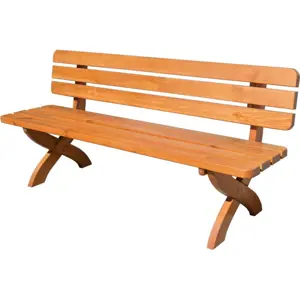 Produkt Hnědá dřevěná zahradní lavice Strong – Rojaplast