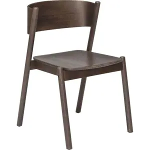 Produkt Hnědá jídelní židle z dubového dřeva Oblique - Hübsch