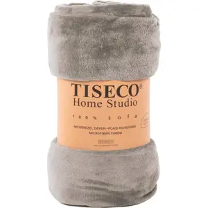 Produkt Hnědá mikroplyšová deka Tiseco Home Studio, 130 x 160 cm