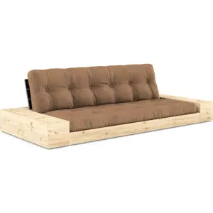 Hnědá rozkládací pohovka 244 cm Base – Karup Design