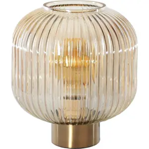 Produkt Hnědá stolní lampa SULION Garbo, výška 23,5 cm