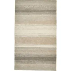 Hnědo-béžový vlněný koberec 230x150 cm Elements - Think Rugs