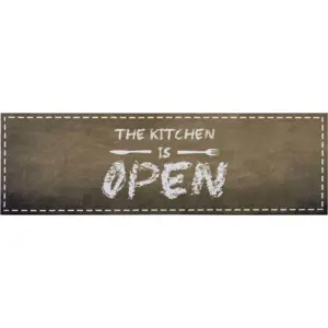 Produkt Hnědý běhoun Zala Living The Kitchen is Open, 50 x 150 cm