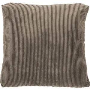 Produkt Hnědý dekorativní polštář Tiseco Home Studio Ribbed, 40 x 40 cm